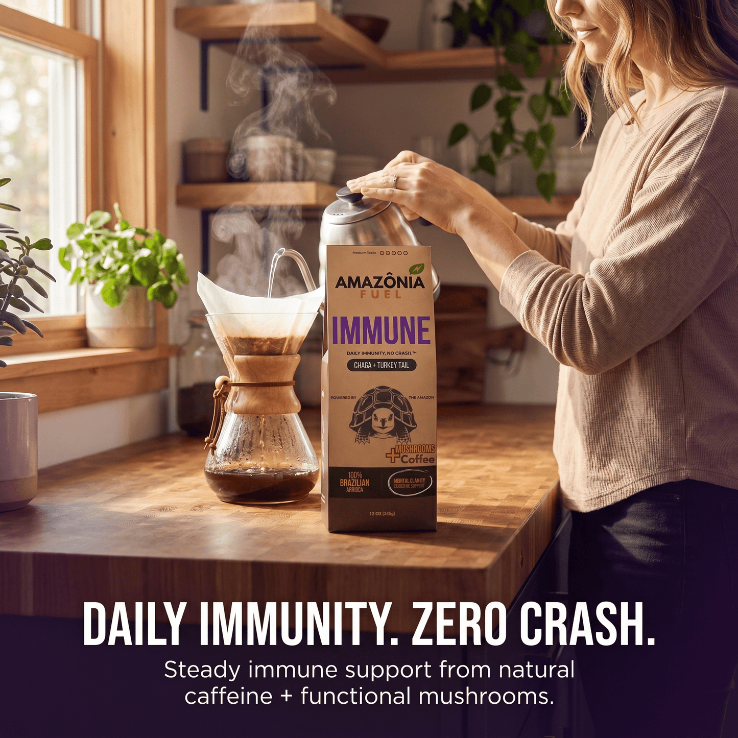Immune Mushroom Coffee - Amazonia Fuel