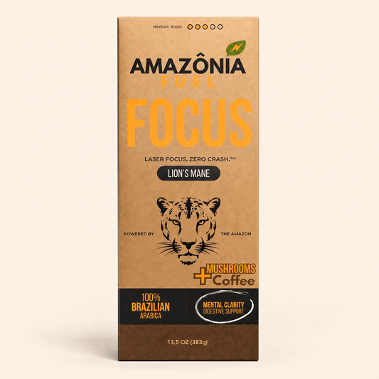 Focus Ground Mushroom Coffee - Amazonia Fuel