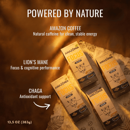 Focus Ground Mushroom Coffee - Amazonia Fuel