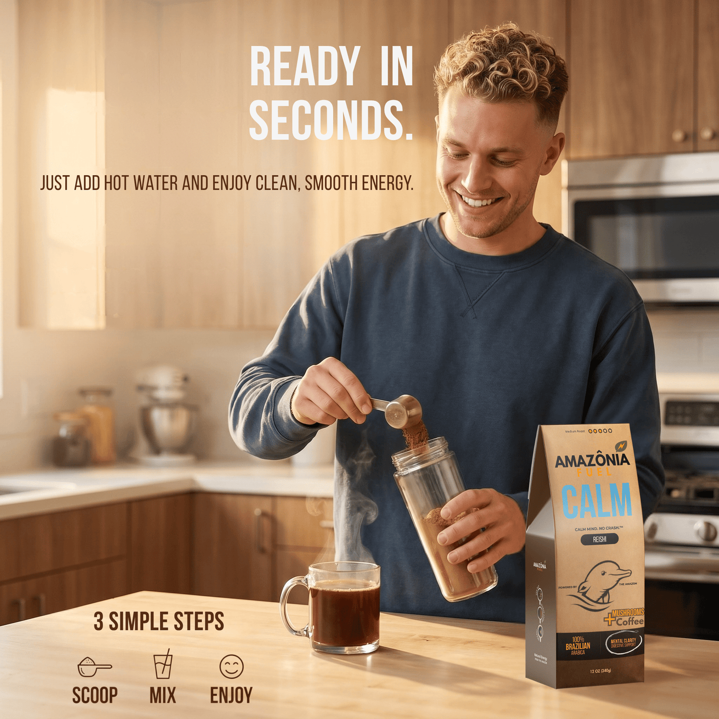 Calm Mushroom Coffee - Amazonia Fuel