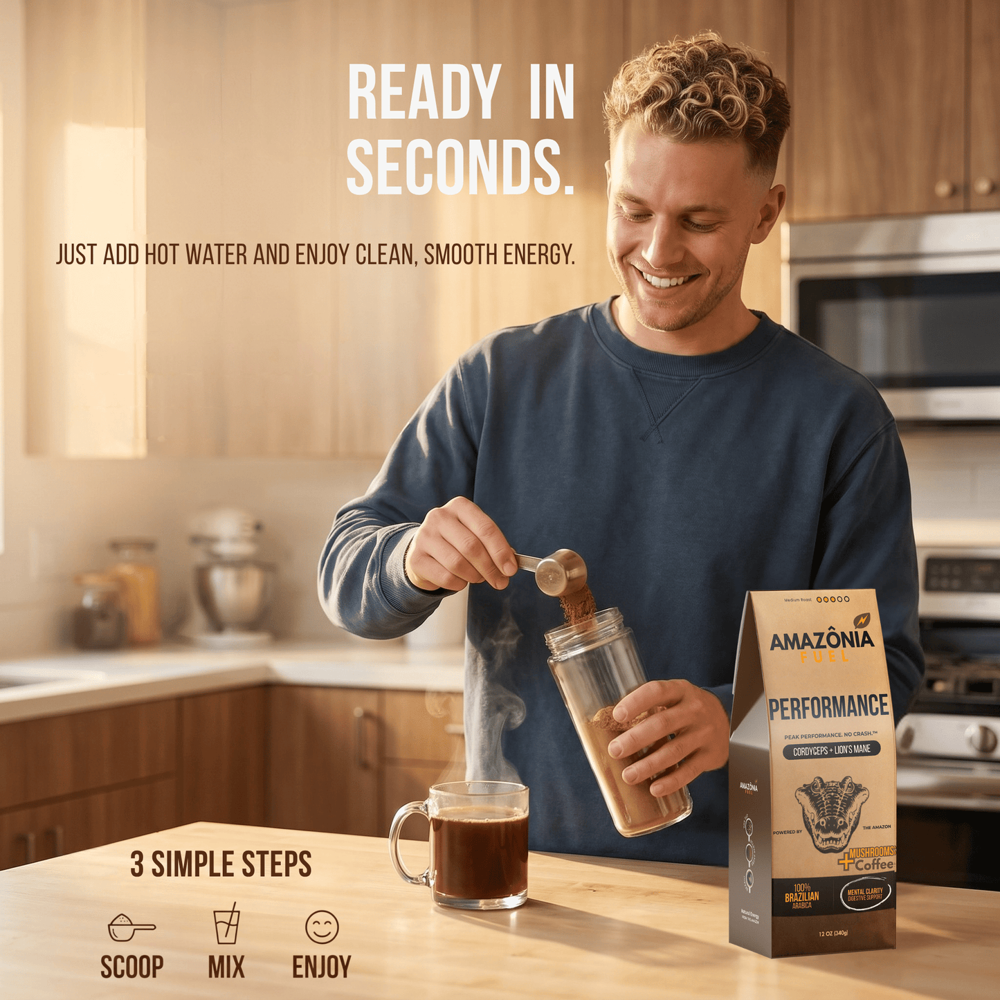 Performance Mushroom Coffee - Amazonia Fuel