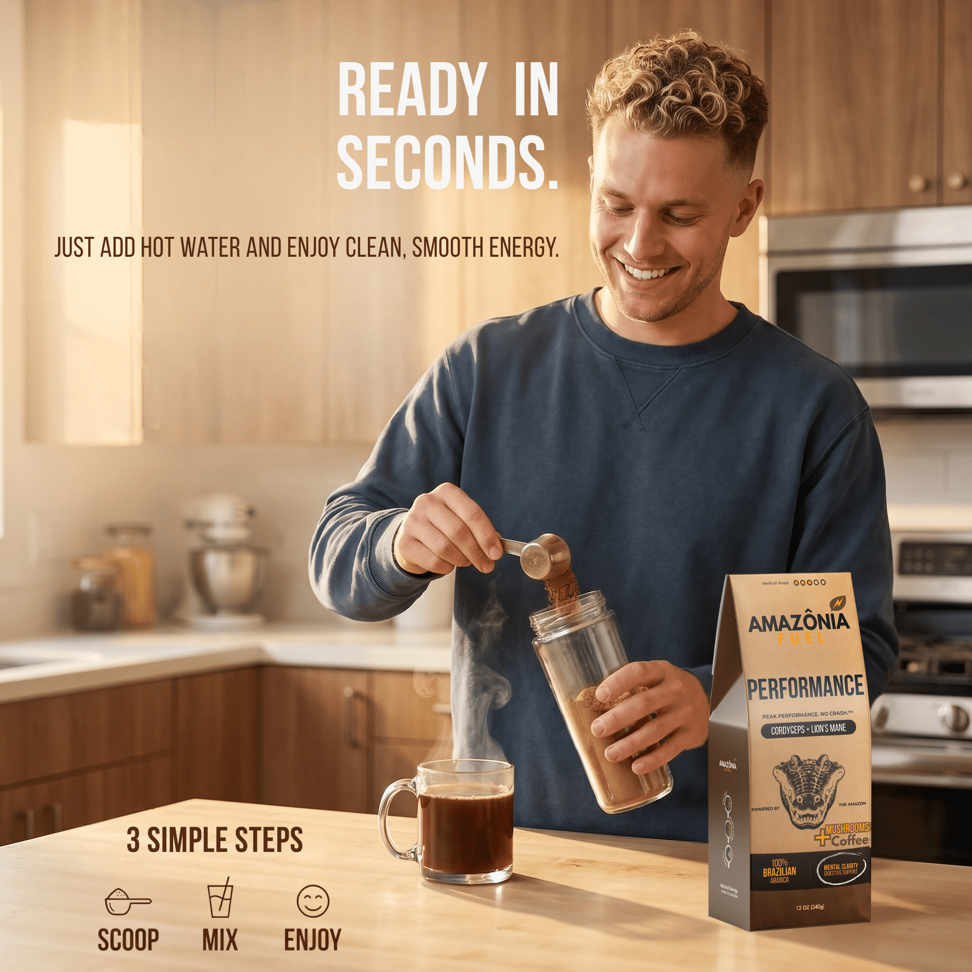Performance Mushroom Coffee - Amazonia Fuel