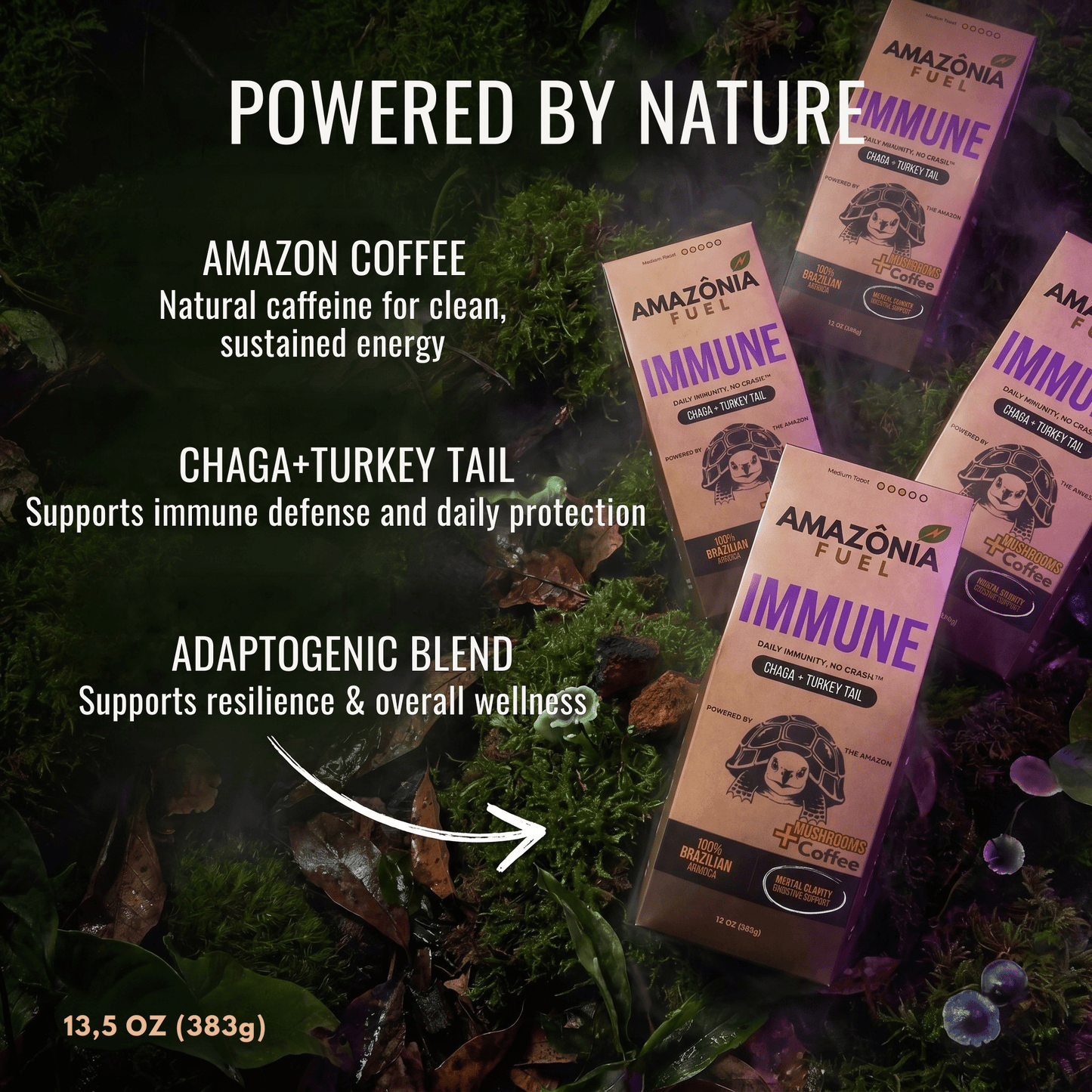 Immune Mushroom Coffee - Amazonia Fuel