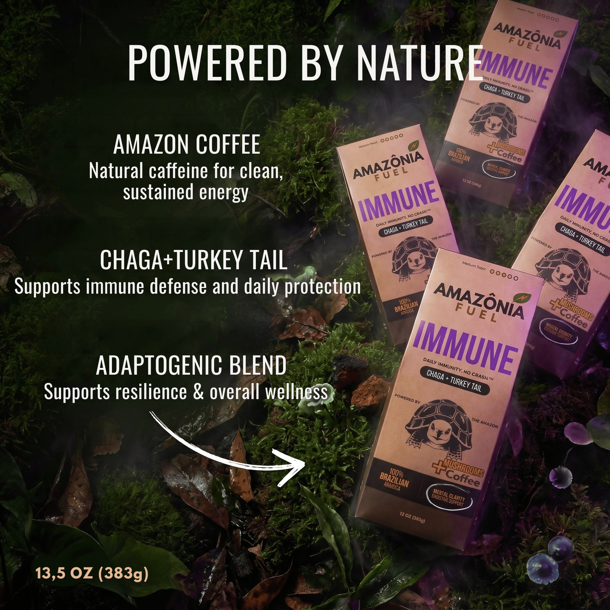 Immune Mushroom Coffee - Amazonia Fuel