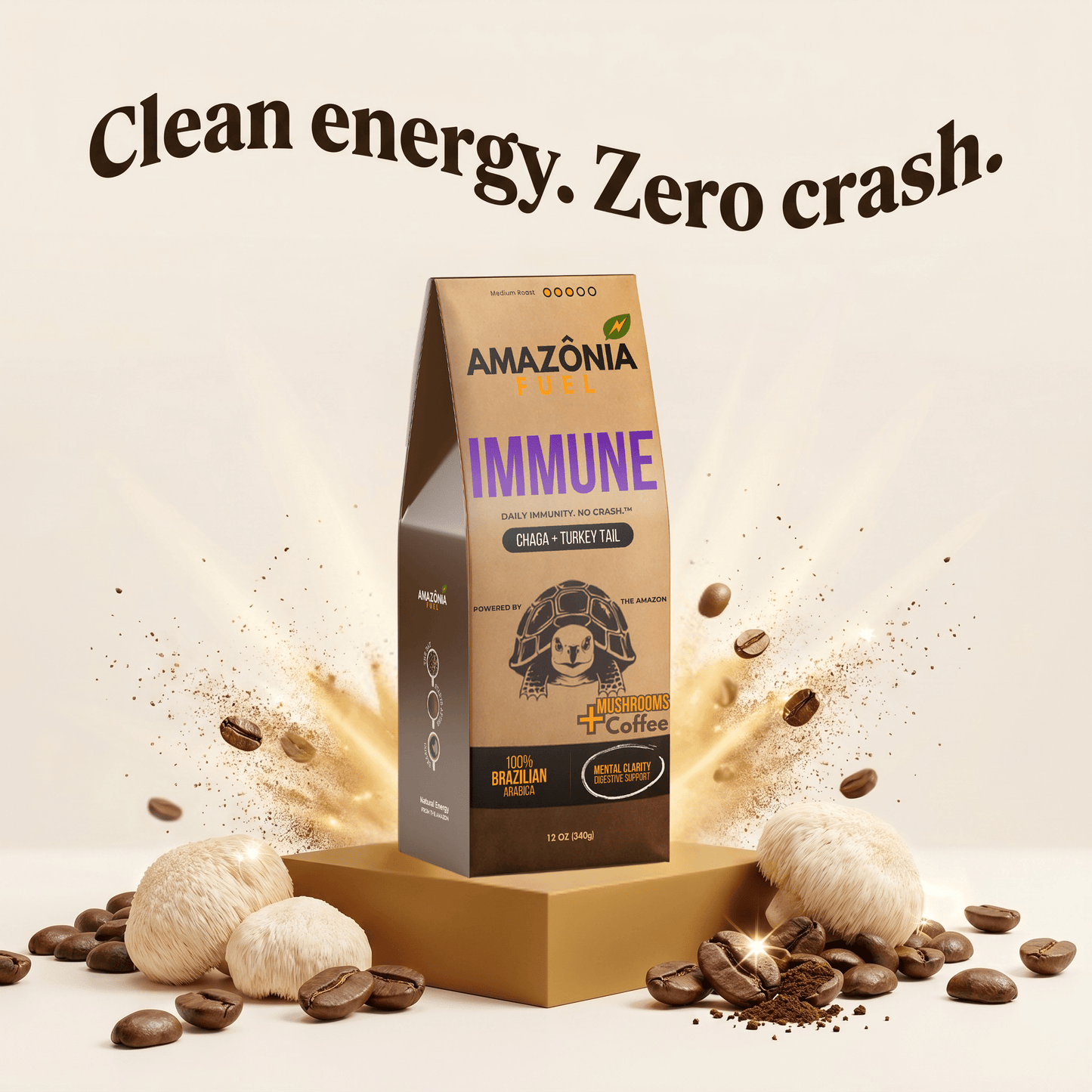 Immune Mushroom Coffee - Amazonia Fuel